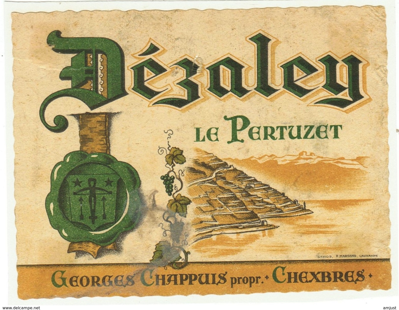 Rare // Dézaley Le Pertuizet, Georges Chappuis, Chexbres, Vaud // Suisse - Autres & Non Classés