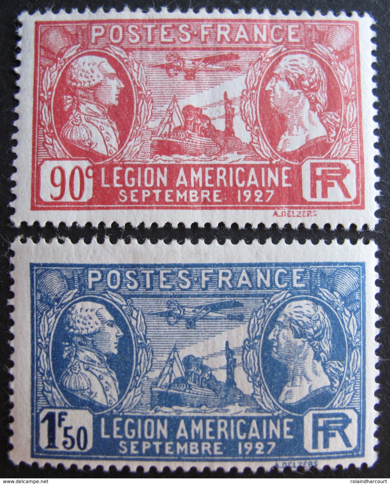 LOT 3804/18 - 1927 - LEGION AMERICAINE - N° 244 à 245 NEUFS* - Neufs