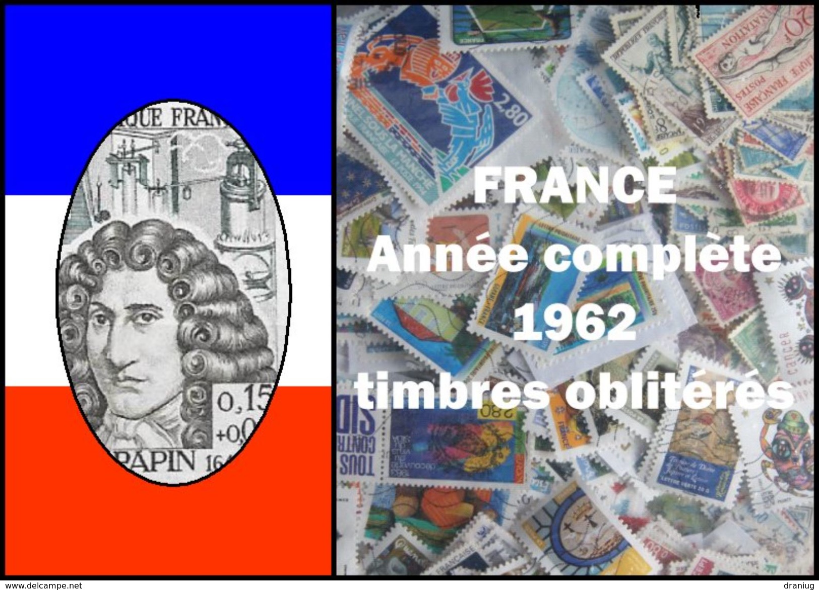 France Année Complète 1962 Oblitérés Cachets à Date - 1960-1969
