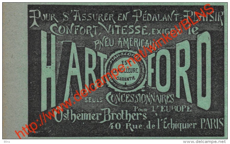 Hartford - Ostheimer Brothers - Paris - Ancienne Coupure De Presse Originale 7.5x4.5cm - Autres & Non Classés