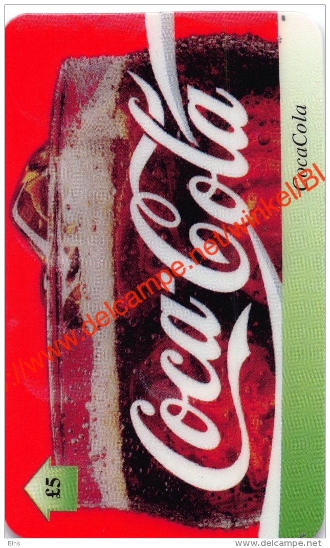 Coca-Cola &pound;5 UK Telecard - Andere & Zonder Classificatie