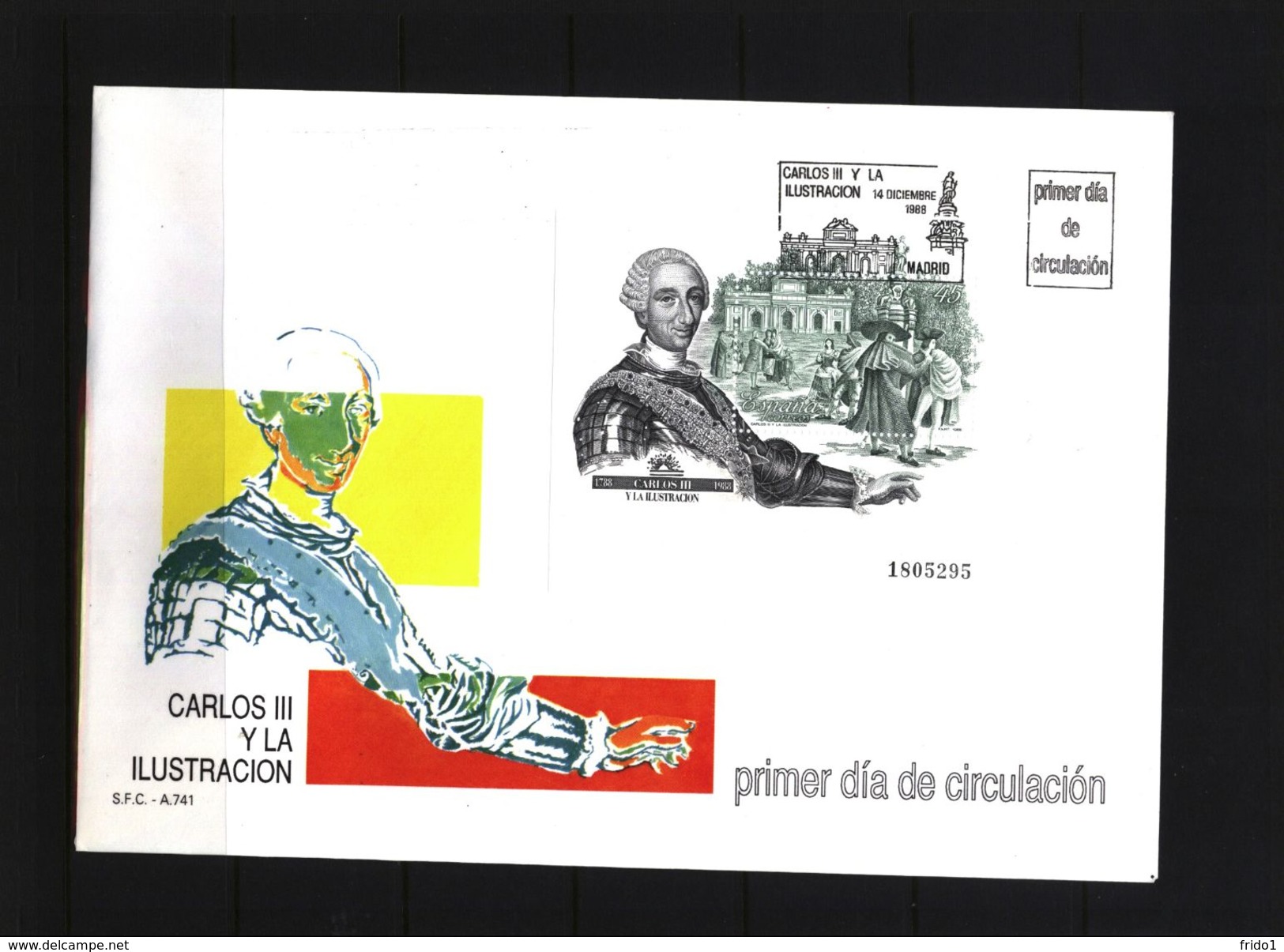 Spain 1988 Michel Block 33 FDC - Cartas & Documentos