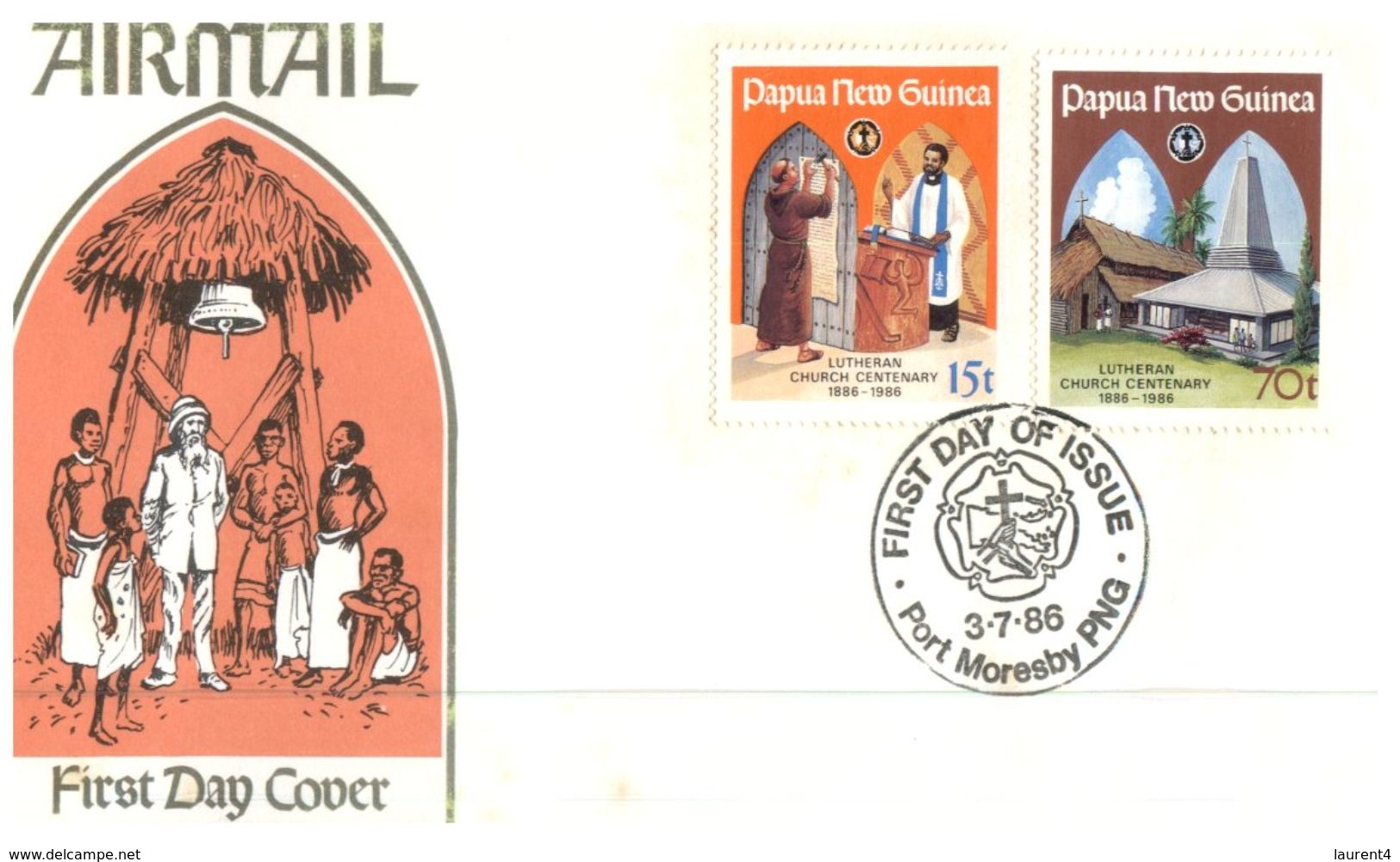 (104) Papau New Guinea FDC Cover - - Papoea-Nieuw-Guinea