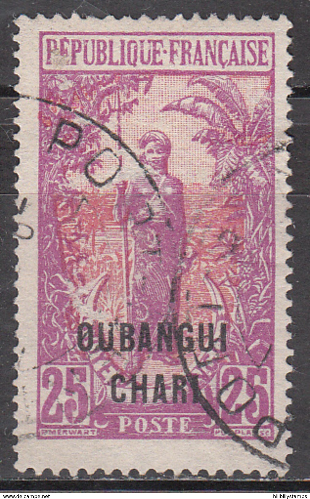 UBANGI-CHARI     SCOTT NO  30     USED         YEAR  1922 - Usati