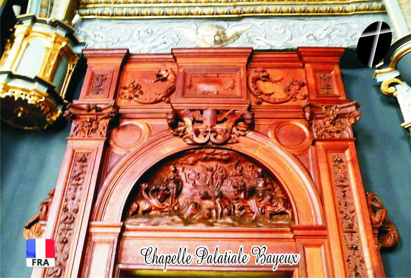 Set 6 Cartes Postales, Eglises, Chapels In France (Calvados), Chapelle Palatiale Bayeux - Eglises Et Cathédrales