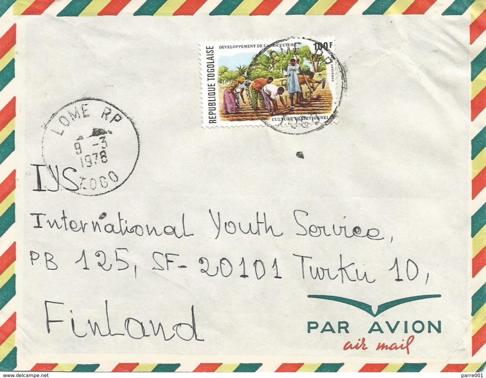 Togo 1978 Lome Farming Traditional Agriculture Cover - Togo (1960-...)