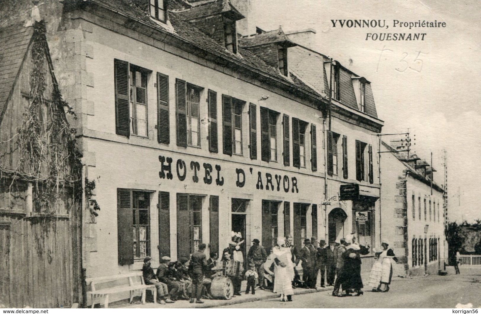 FOUESNANT ****   LA FORET FOUESNANT ****  HOTEL D ARVOR  YVONNOU PROPRIETAIRE**** RARE**** - Fouesnant