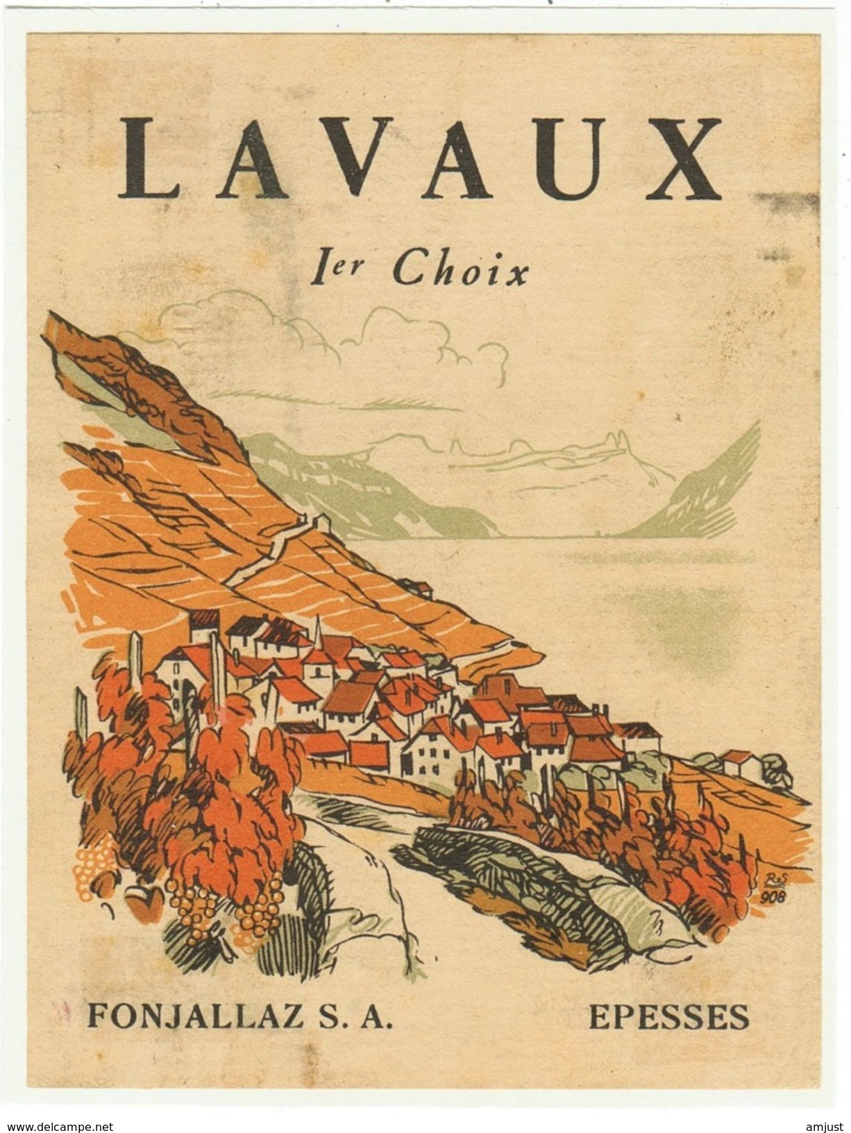 Rare // Lavaux 1er Choix, Fonjallaz S.A. Epesses, Vaud // Suisse - Autres & Non Classés