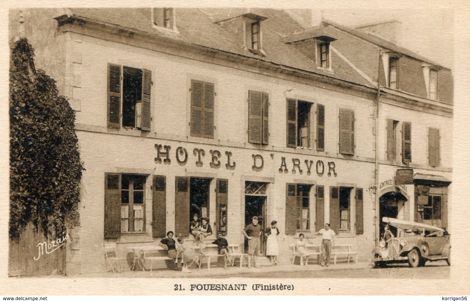 FOUESNANT ****  HOTEL D ARVOR **** NOTE A REGLER AU DOS**** - Fouesnant