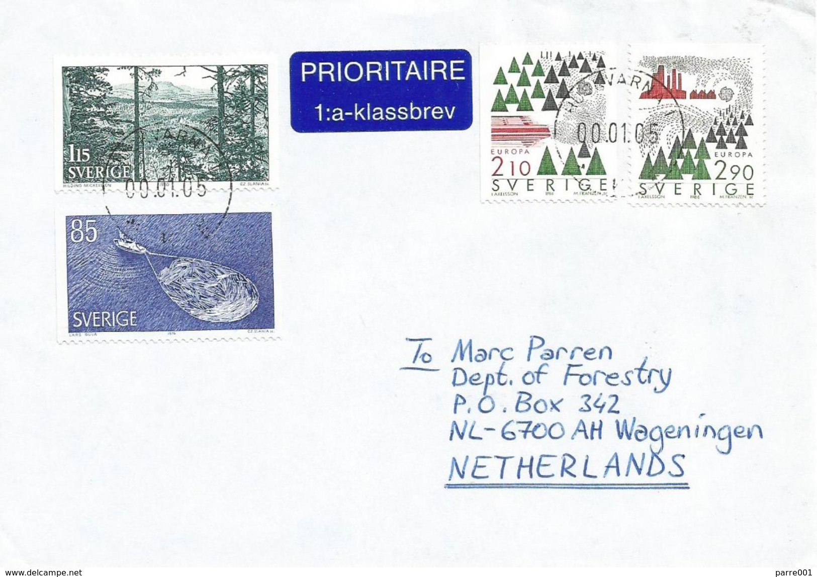 Sweden 2005 Huskvarna Forestry Tree Paper Cover - Lettres & Documents