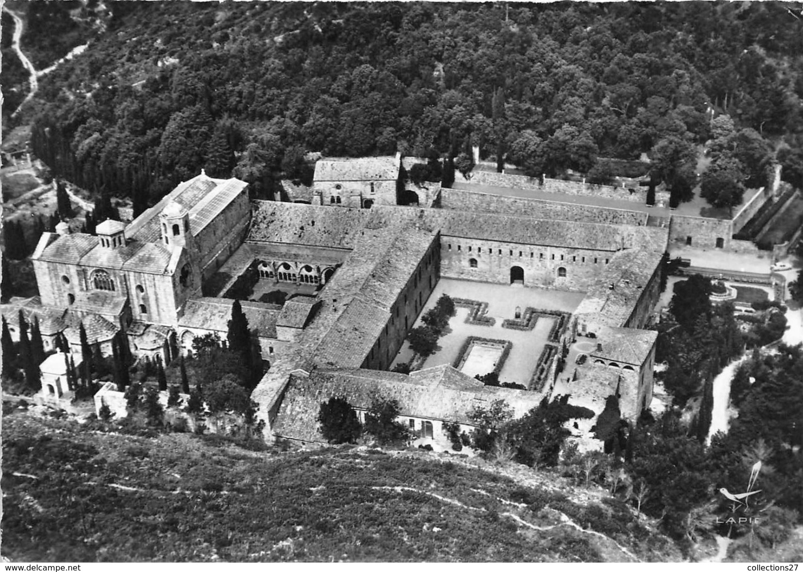 11-NARBONNE- L'EBBAYE DE FONLFROIDE VUE DU CIEL - Narbonne