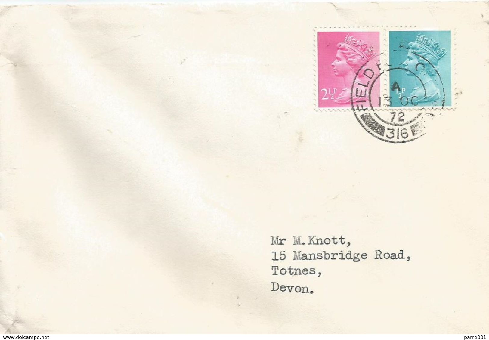 Northern Ireland 1972 FPO 316 Queens Royal Lancers Lisanelly Barracks IRA Campaign Forces Mail Cover - Militaria