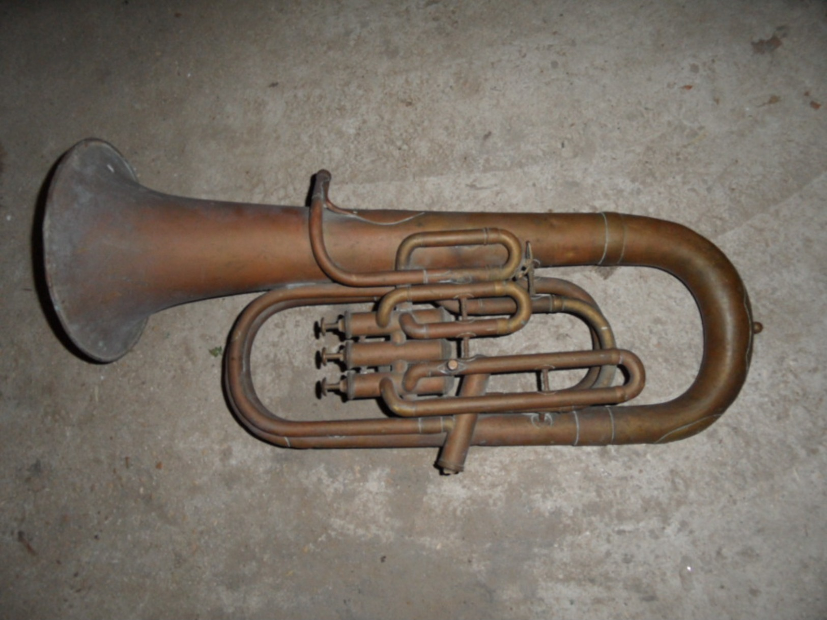 Ancien Saxhorn,pas Cornet A Piston De Marque COUESNON,musique,fanfare,militaire. - Musical Instruments