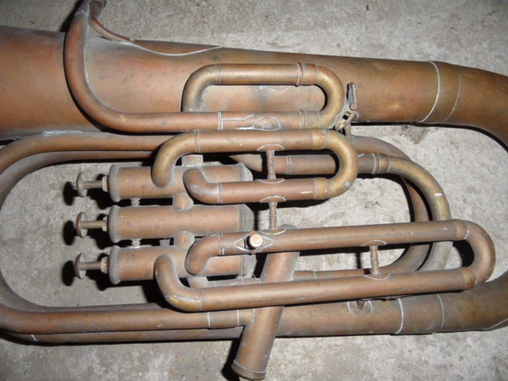 Ancien Saxhorn,pas Cornet A Piston De Marque COUESNON,musique,fanfare,militaire. - Musical Instruments