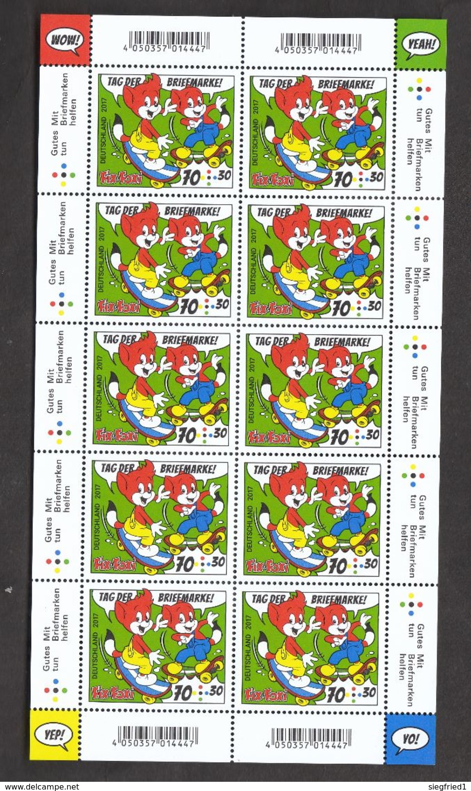 Deutschland BRD ** 3331 Tag Der Briefmarke Kleinbogen Neuausgabe 7.9.2017 Postpreis 10,00 - Unused Stamps