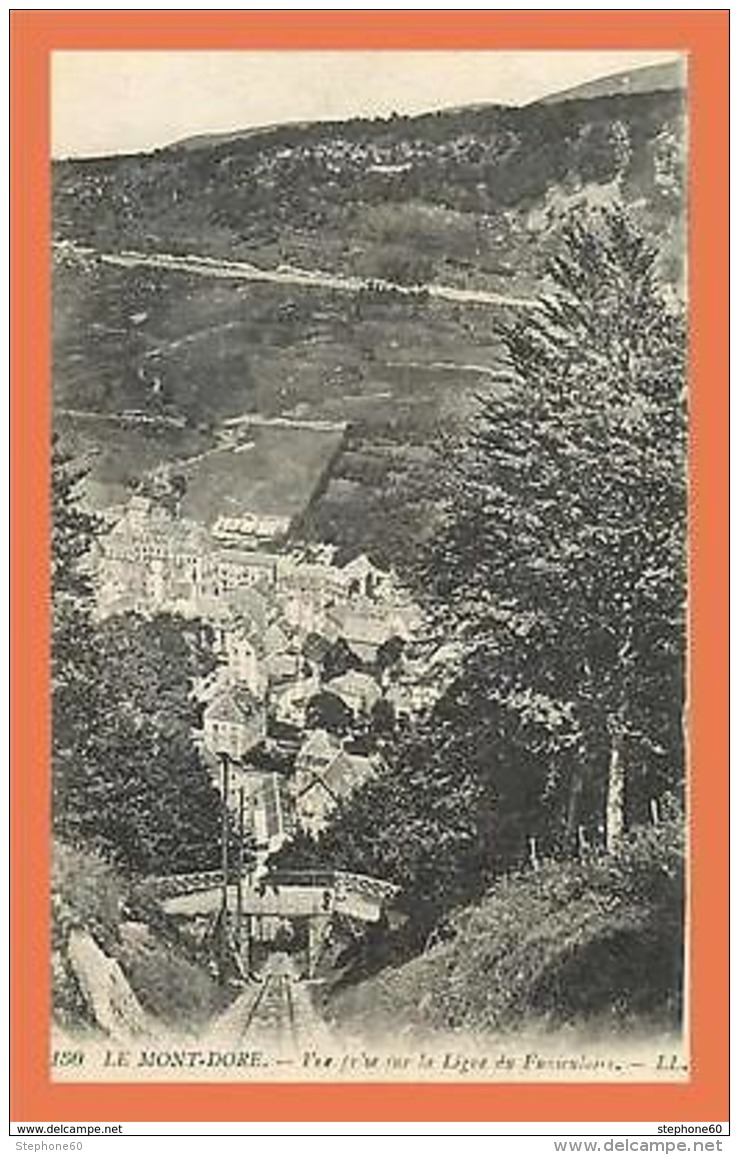 A444/343 63 - LE MONT DORE Vue Prise Sur La Ligne Du Funiculaire - Le Mont Dore