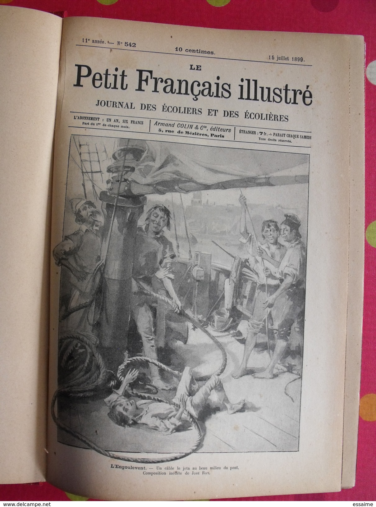 20 Numéros Reliés "le Petit Français Illustré" De 1889. Contient Le Roman L'engoulevent. Savant Cosinus Christophe - Autre Magazines