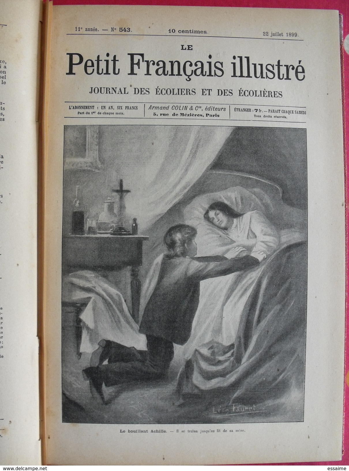 20 Numéros Reliés "le Petit Français Illustré" De 1889. Contient Le Roman L'engoulevent. Savant Cosinus Christophe - Autre Magazines