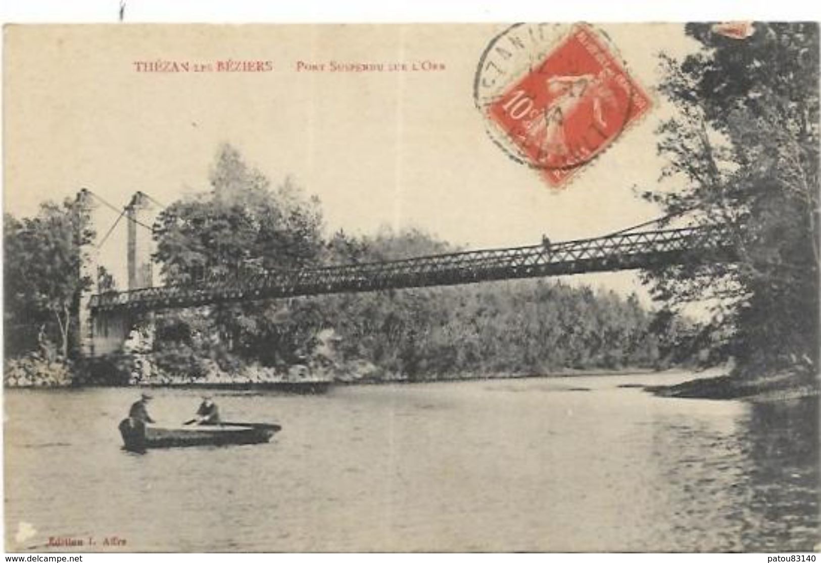 34.  THEZAN  LES BEZIERS.   PONT SUSPENDU - Altri & Non Classificati