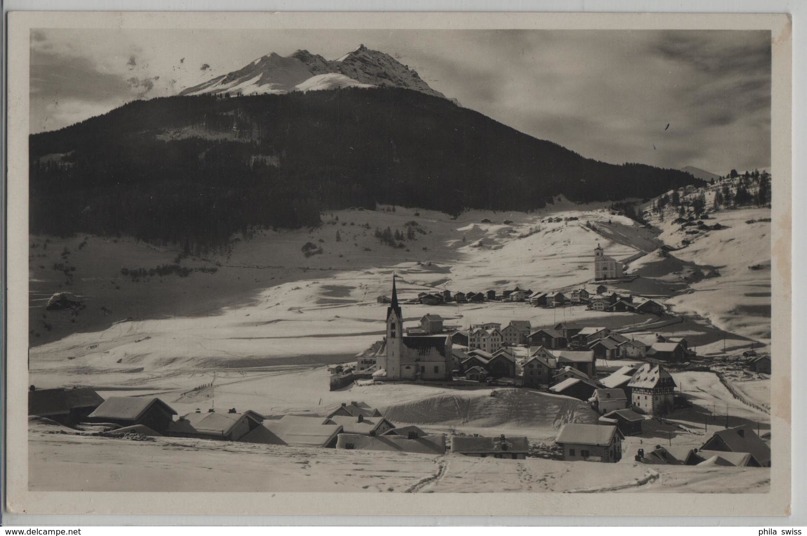 Savognin Im Oberhalbstein Im Winter En Hiver - Photo: Engadin Press No. 1871 - Savognin