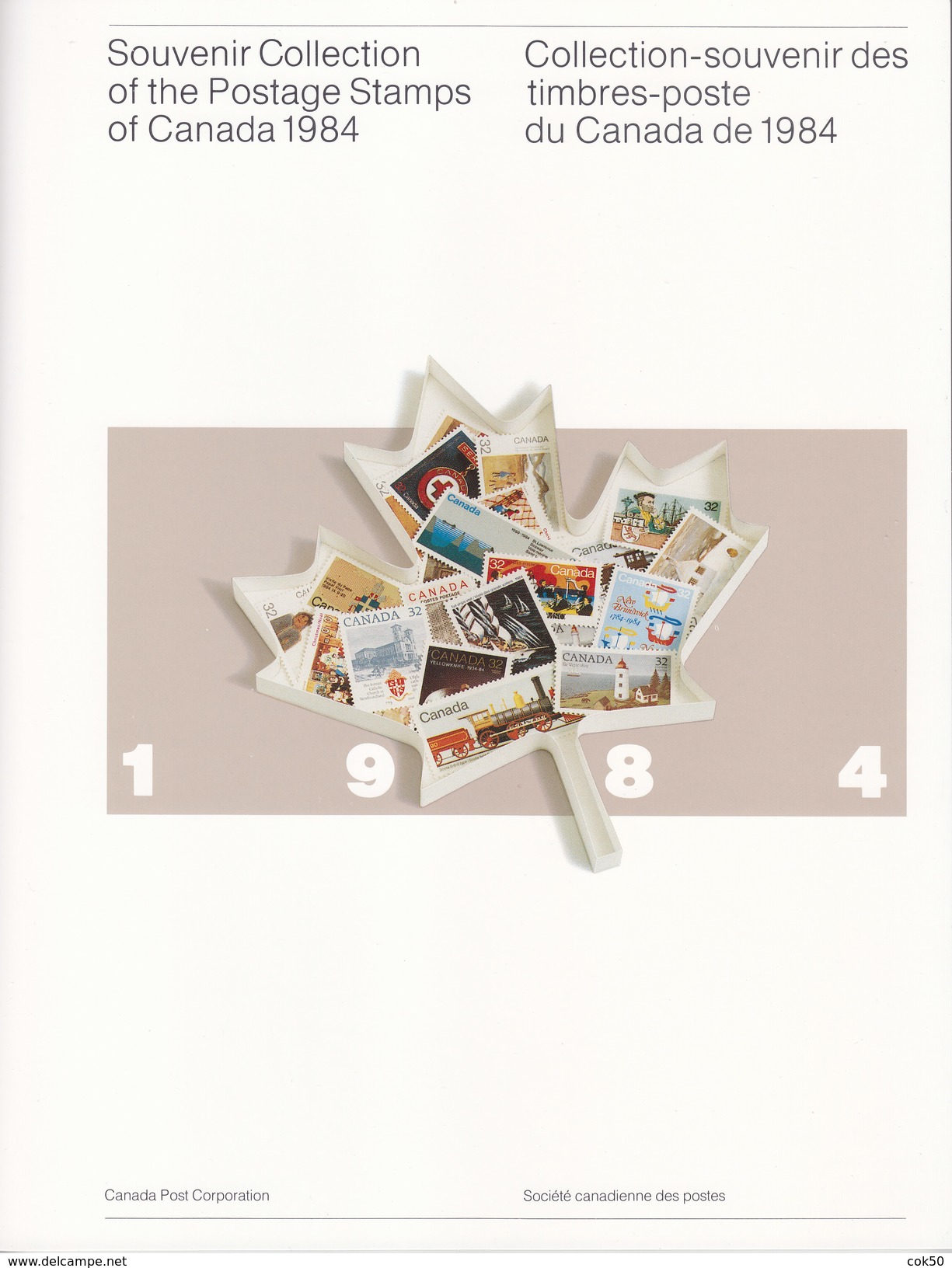 CANADA 1984 Annual Collection With All Stamps In Original Sealed Glassine Package From The Canadian Post - Années Complètes