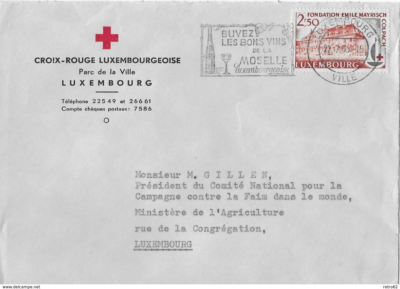 CROIX-ROUGE LUXEMBOURGEOISE &rarr; Lettre A 1963 - Private