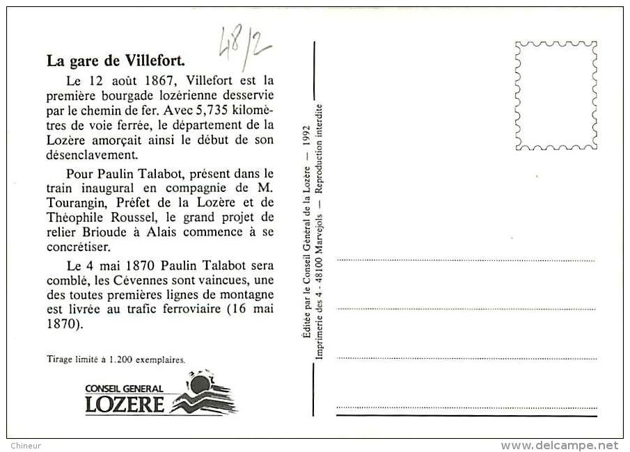 VILLEFORT LA GARE - Villefort
