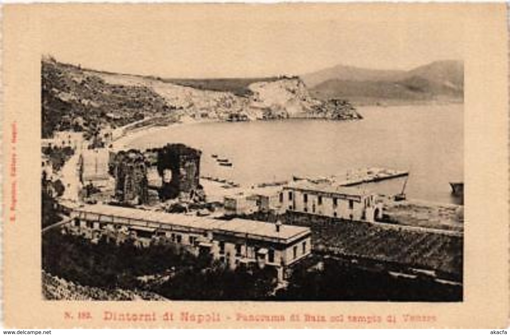 CPA NAPOLI Panorama Di Baia Col Tempio Di Venere. ITALY (526109) - Napoli (Napels)