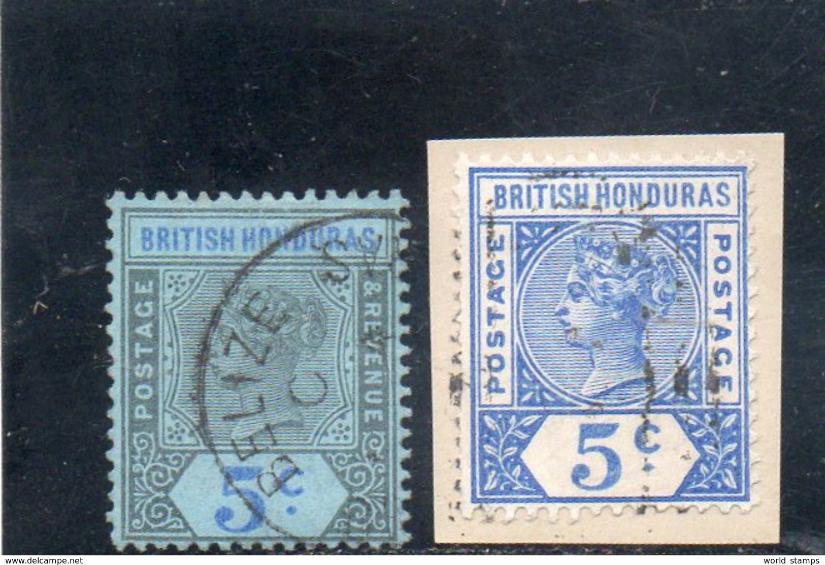 HONDURAS 1891-3 O - British Honduras (...-1970)