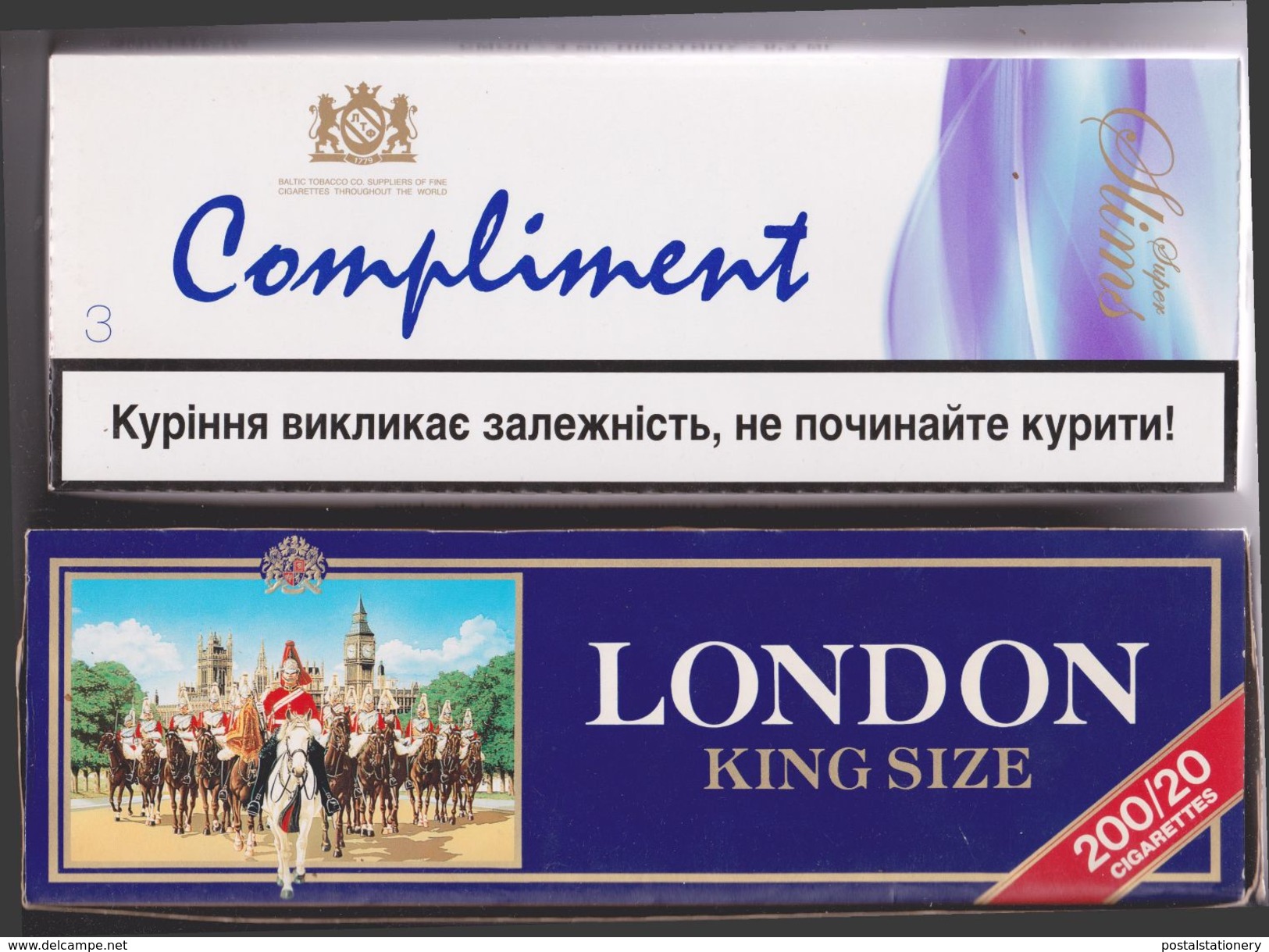 Worldwide USSR Ukraine Russia 1980's-2000's Empty Cigarette Packs Boxes Blocks Collection Set of 75 items at 35 cents ea