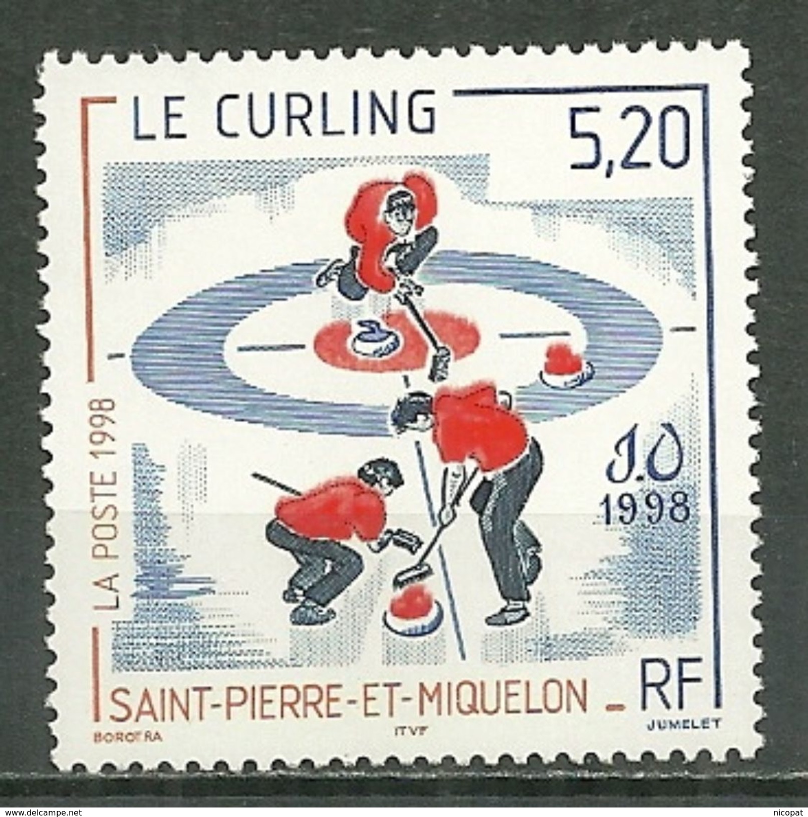 SAINT PIERRE ET MIQUELON MNH ** 670 Jeux Olympiques Japon Le Curling Sport - Neufs