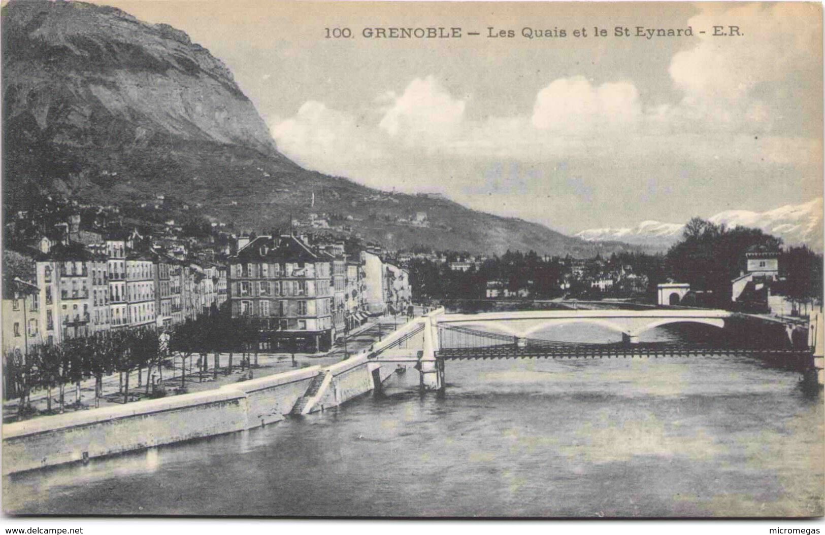 38 - GRENOBLE - Les Quais Et Le Saint-Eynard - Herbeys