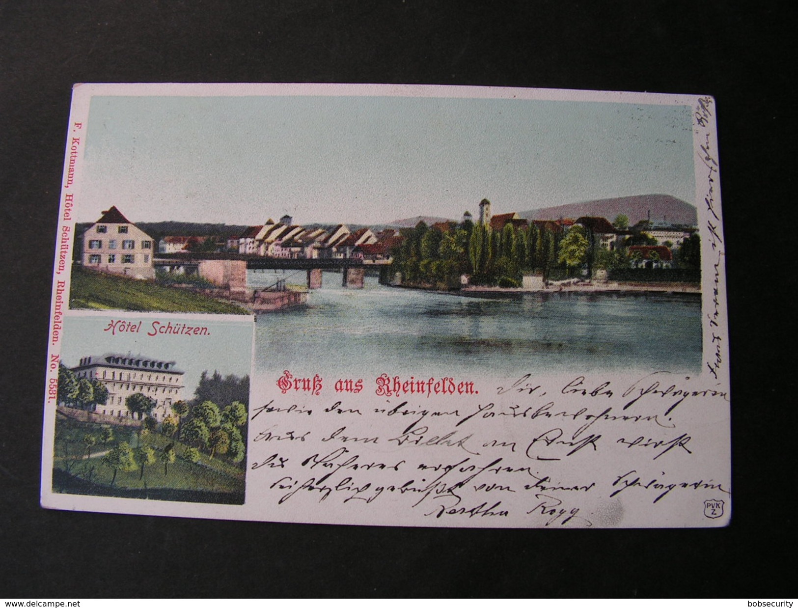 Rheinfelden Nach Stäfa 1901 Hotelkarte - Rheinfelden