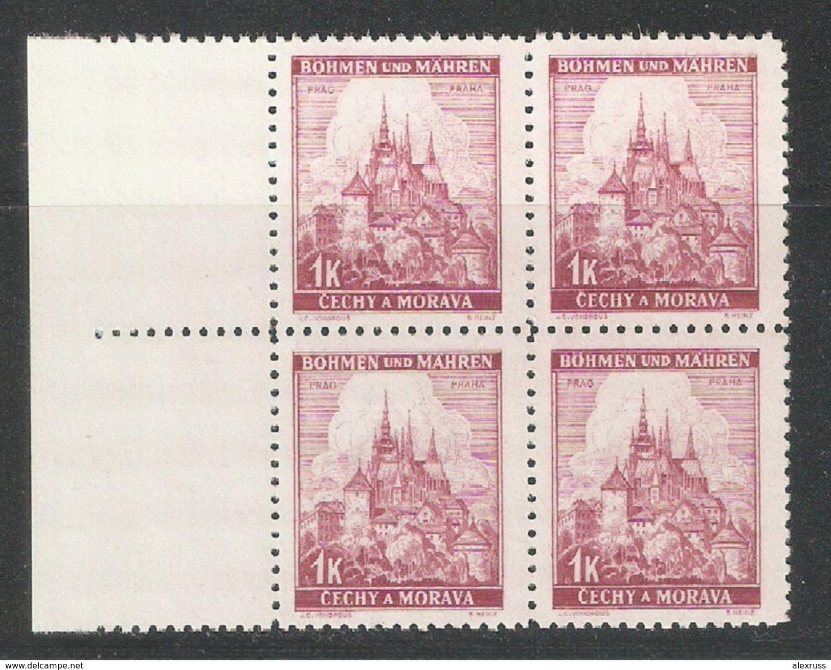 Bohemia & Moravia 1939, German Occupation, Block 1K, Château Prague, Scott # 30,VF MNH** - Neufs