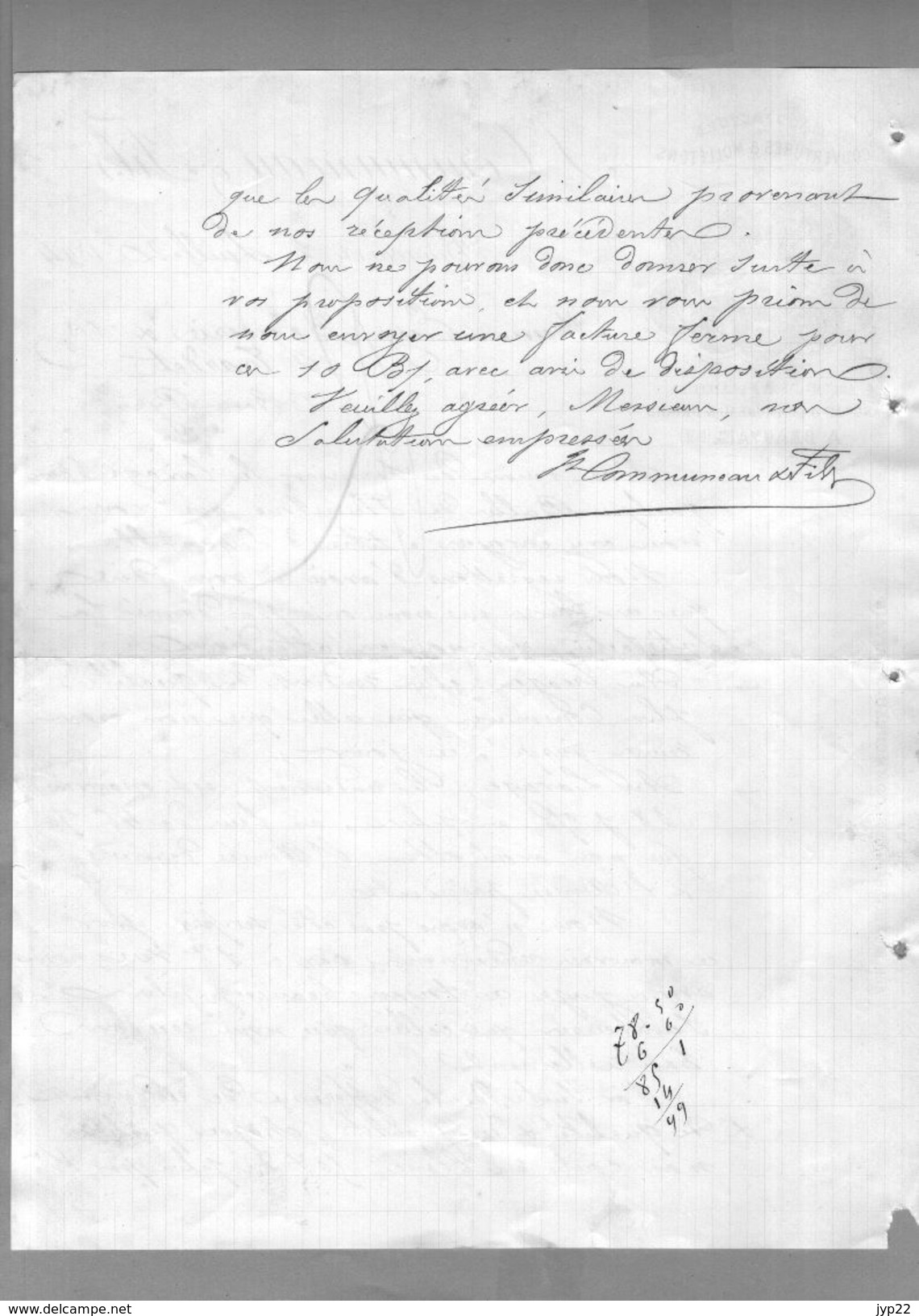 Courrier Illustré Manufacture Couvertures & Molletons Communeau & Fils Anc. Driard Bolle Letellier Beauvais 2-07-1894 - 1800 – 1899