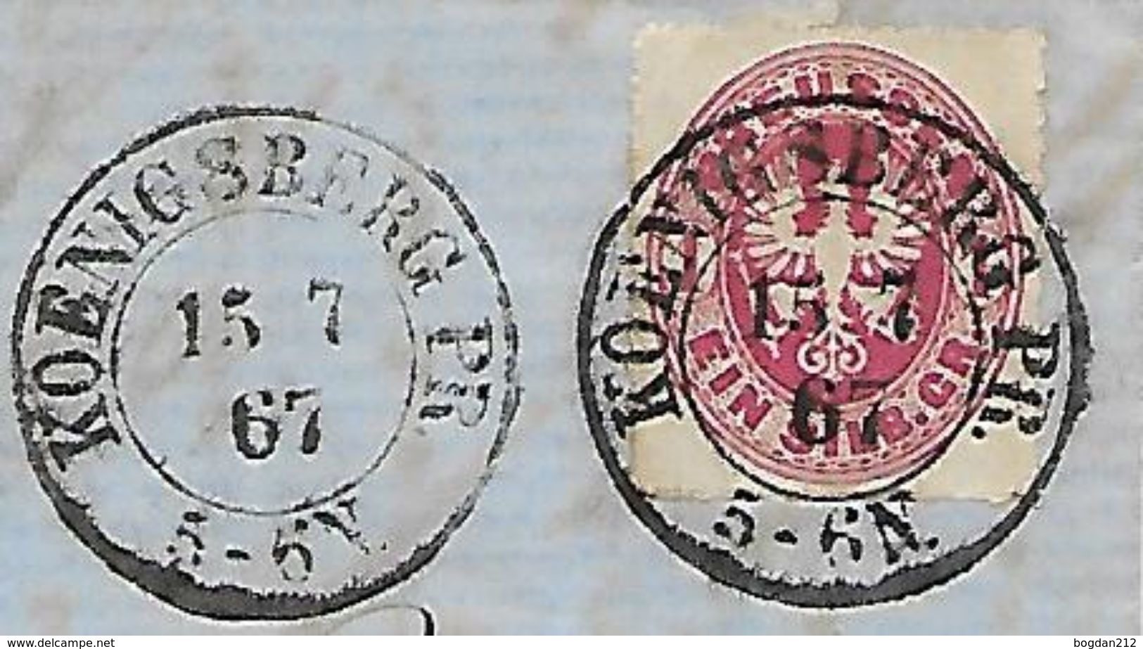 1867 - Konigsberg. Kaliningrad, 3 Scan, Brief Mit Inhalt - Lettres & Documents