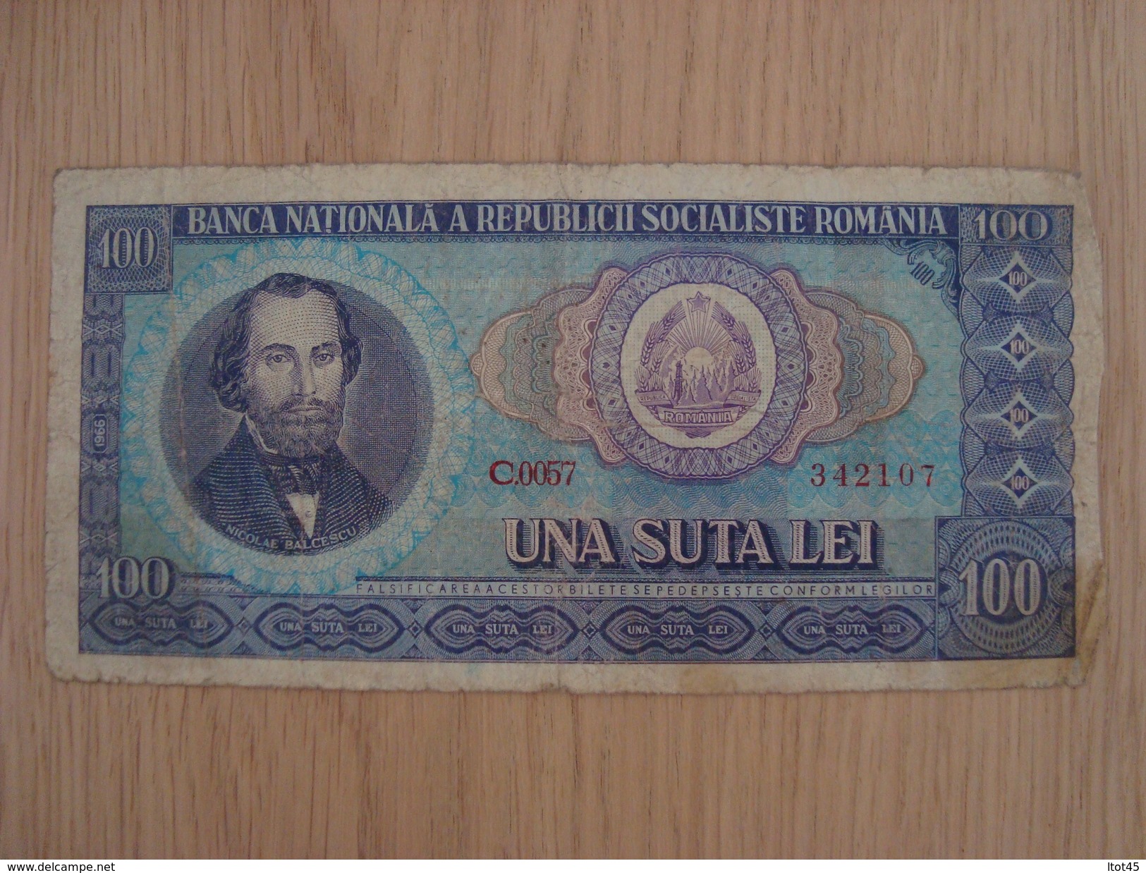 BILLET ROUMANIE UNA SUTA LEI - Rumania