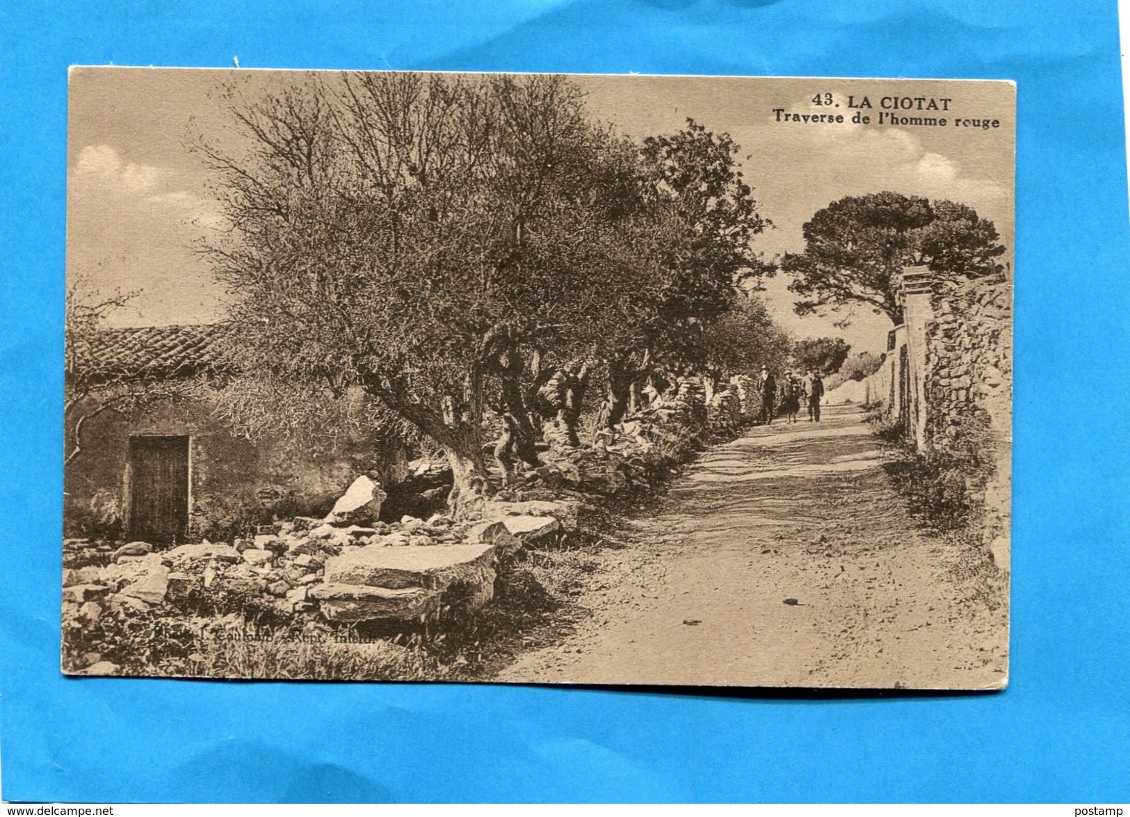 La CIOTAT-traverse De L'homme Rouge-des Promeneurs - Années 20 Beau Plan édition Coulomb - La Ciotat