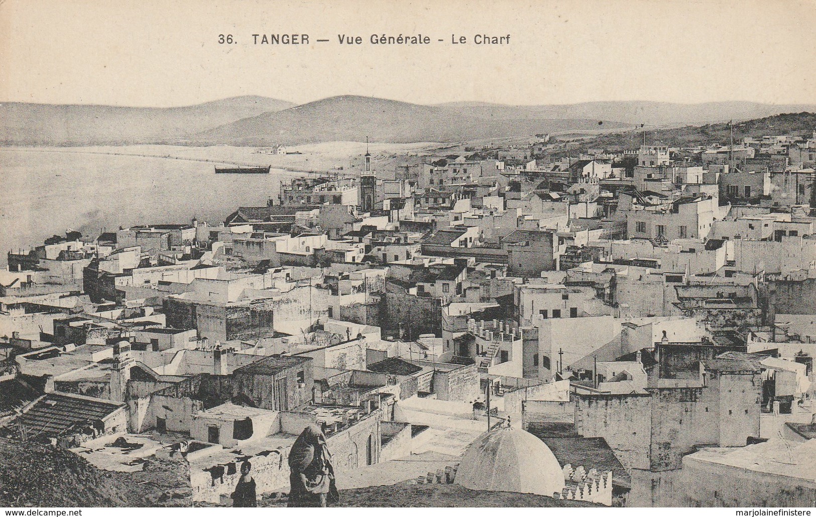 CPA - MAROC - TANGER. - Vue Générale. Imp. Le Deley. Ecrite 1921 - Tanger