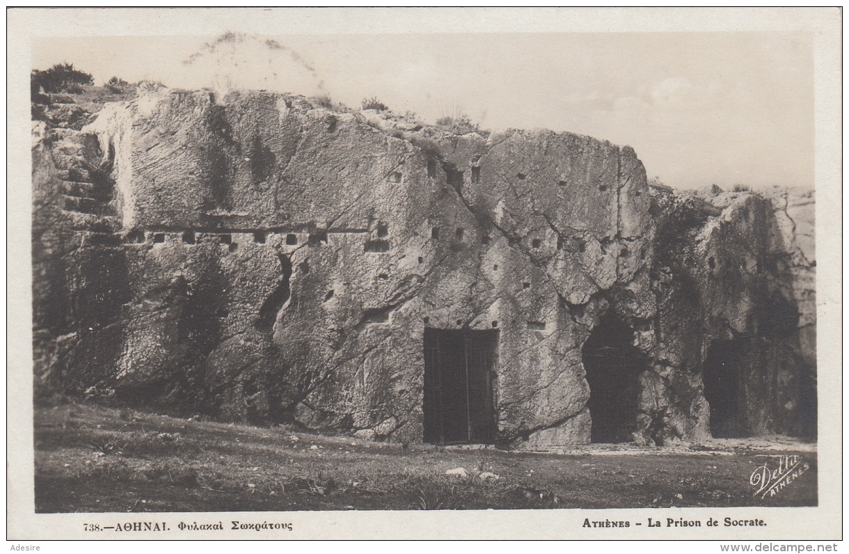 ATHEN - La Prison De Socrate, Gel.1930, 3 Sondermarken - Griechenland