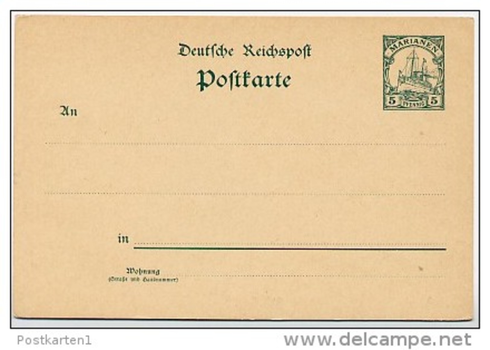 MARIANEN  P 7  Postkarte  ** 1900   Kat. 6,50 &euro; - Marianen