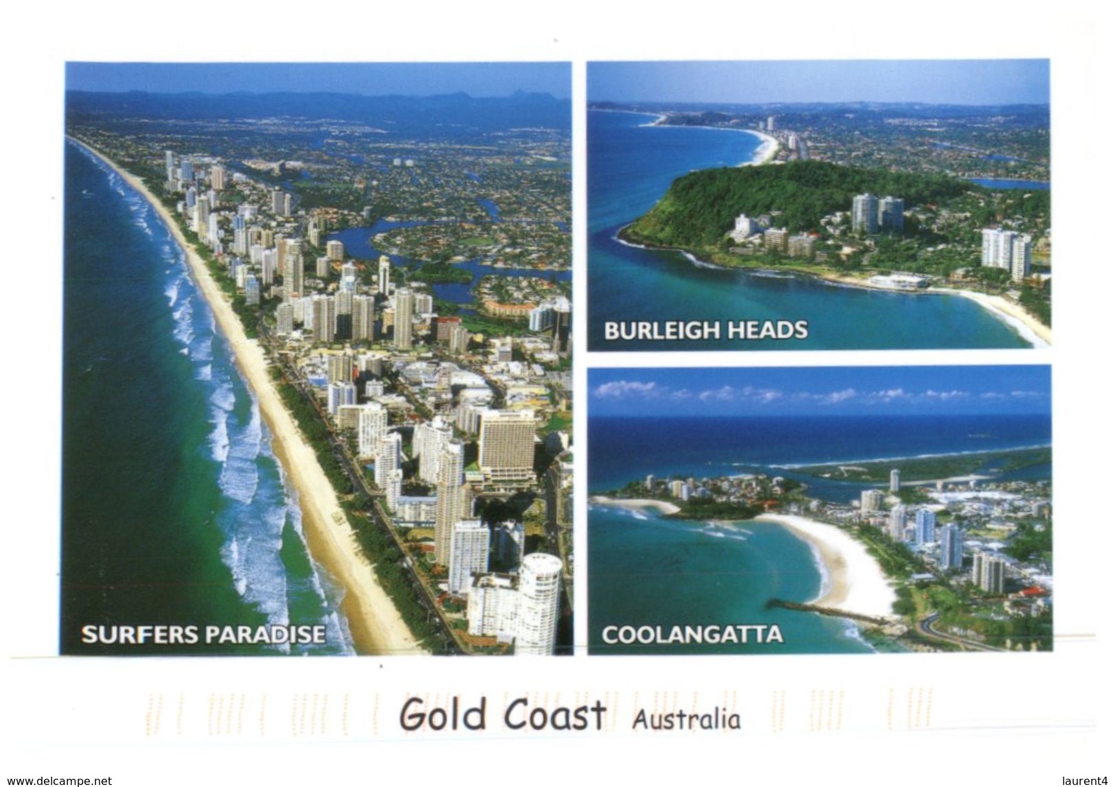 (818) Australia - (with Stamp At Back Of Card) - QLD - Gold Coast - Gold Coast