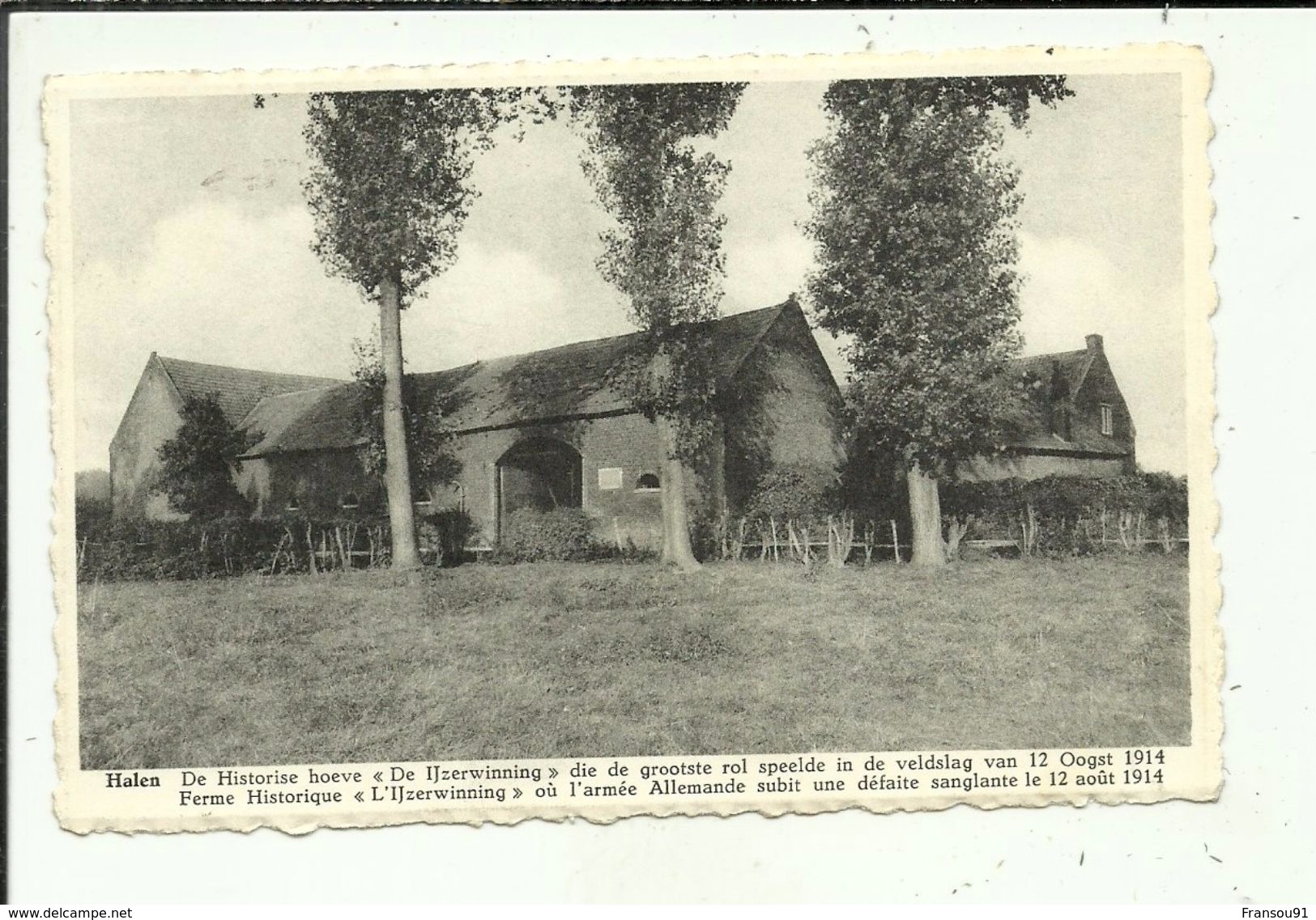 Halen Historische Hoeve ( Gelopen Kaart ) - Halen