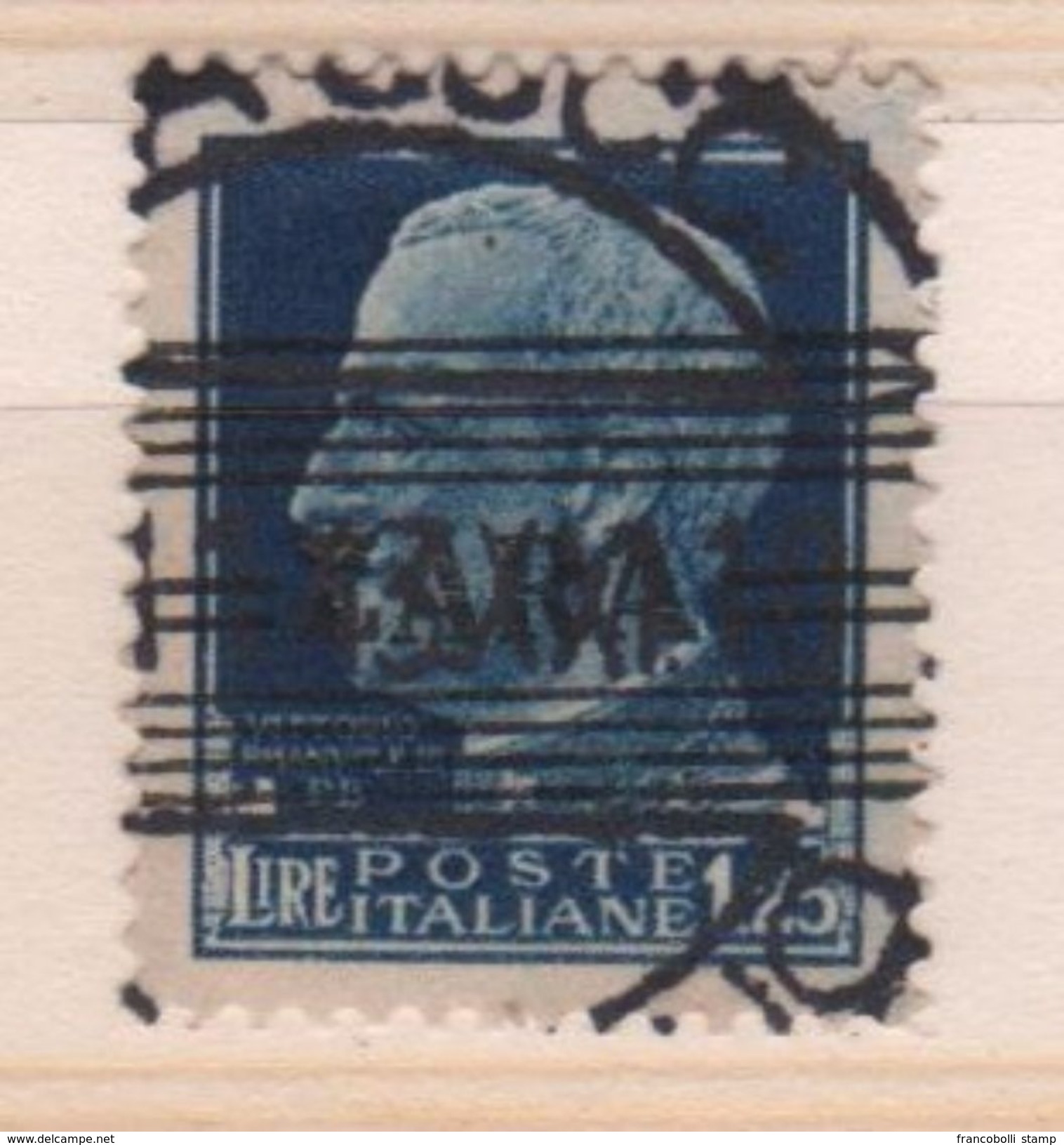 1943 Occupazione Tedesca Imperiale Imperiale 1,25 L. Azzurro US - Deutsche Bes.: Zara