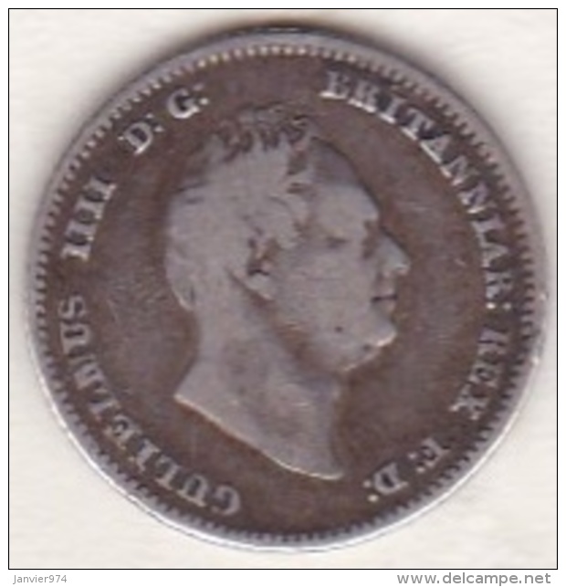 Grande Bretagne , 4 Pence 1836 ,Guillaume IV (William IV) , En Argent .KM# 723 - F. 4 Pence/ Groat