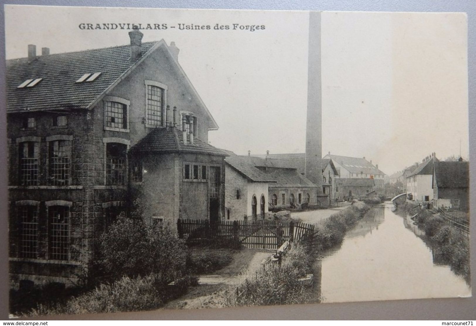 90 CPA 1918 GRANDVILLARS USINES DES FORGES - Grandvillars