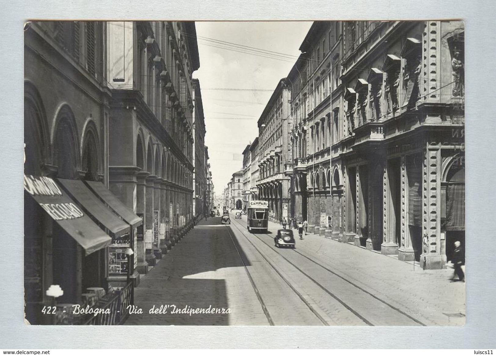 BOLOGNA...VIA INDIPENDENZA..FILOBUS CON PUBBLICITA' CAMPARI....EMILIA ROMAGNA - Bologna