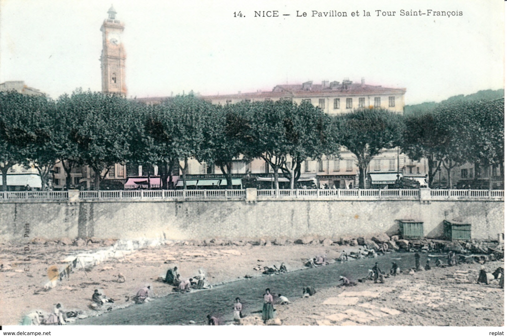 NICE    LE PAVILLONET LA ROUR SAINT FRANCOIS  LAVANDIERES - Scènes Du Vieux-Nice