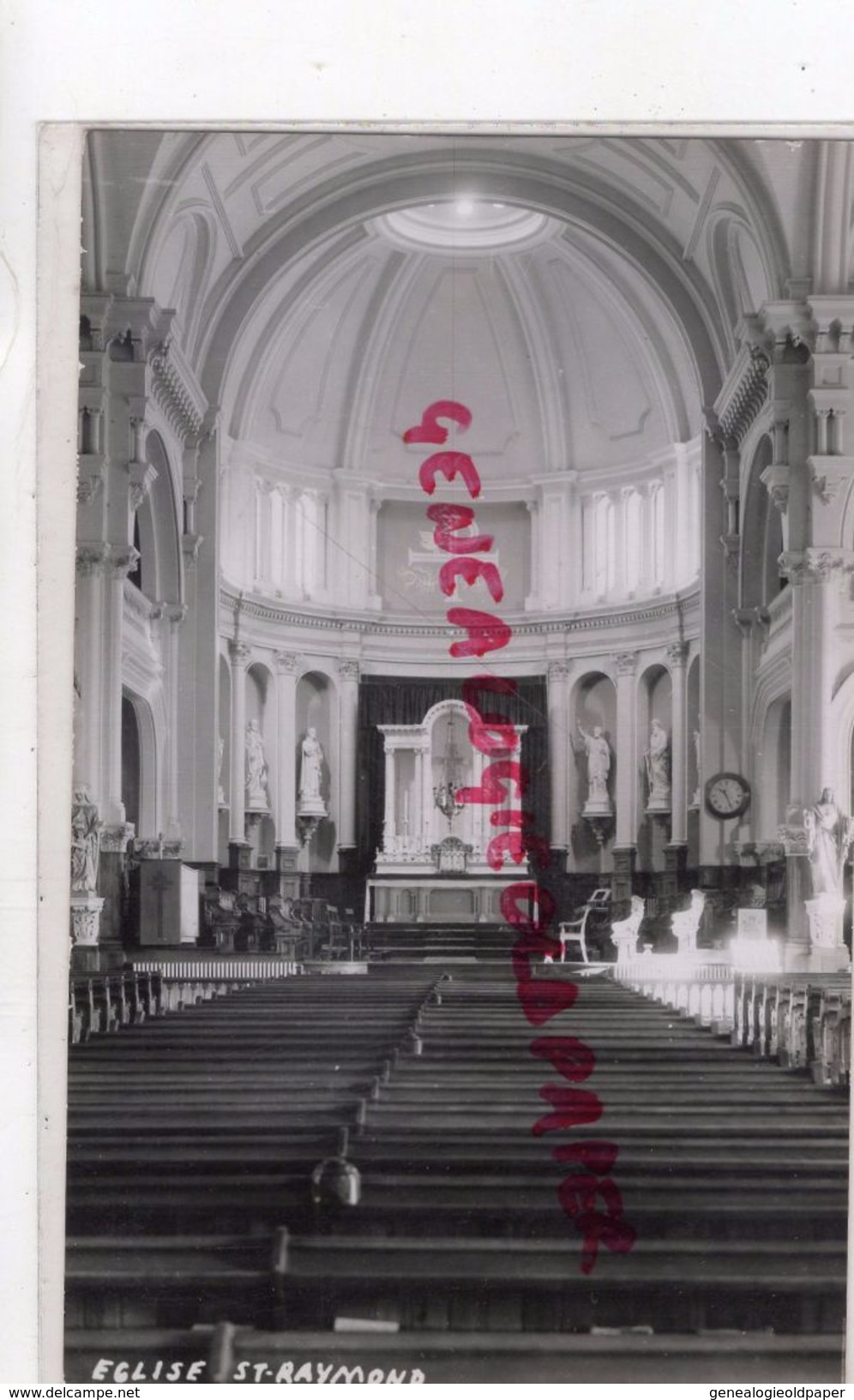 CANADA -EGLISE SAINT RAYMOND -  RARE CARTE PHOTO - Ste. Anne De Beaupré