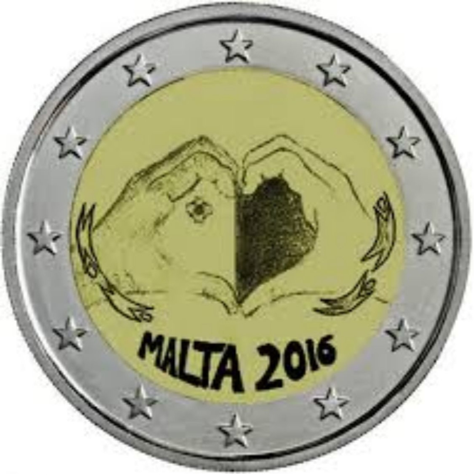 2 Euro Malta 2016 - Bambini E Solidarieta' - Amore - Malta